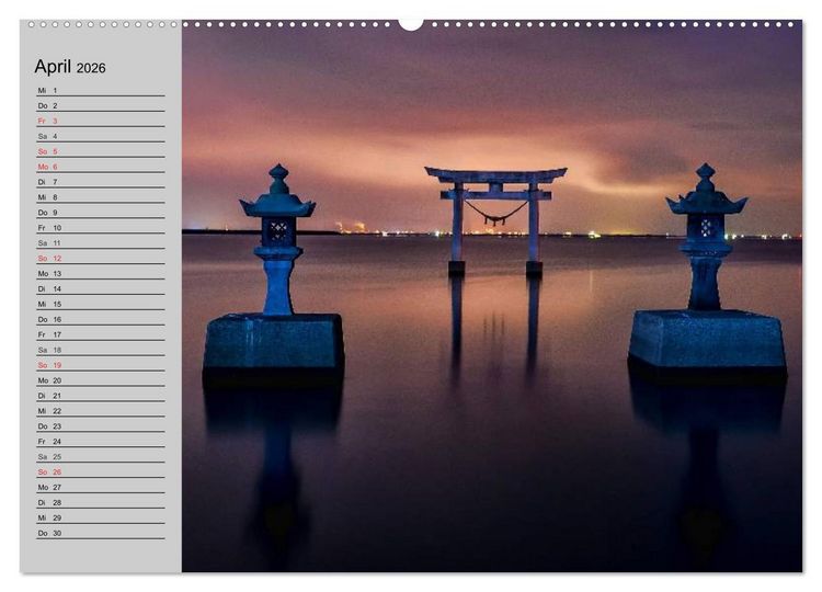 Produktbild: Japan &bull; Impressionen (Wandkalender 2026 DIN A2 quer), CALVENDO Monatskalender