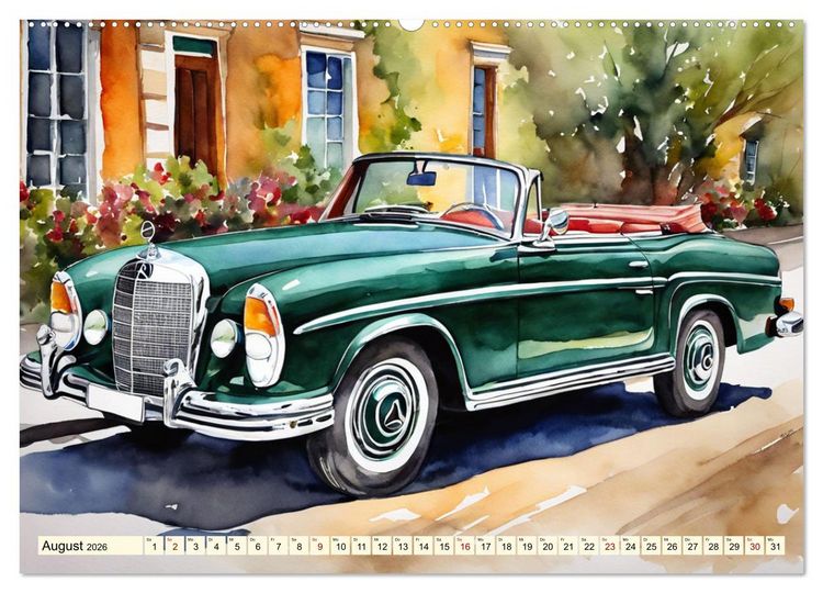Produktbild: Oldtimer - Kultmodelle aus den 1960er Jahren (Wandkalender 2026 DIN A2 quer), CALVENDO Monatskalender