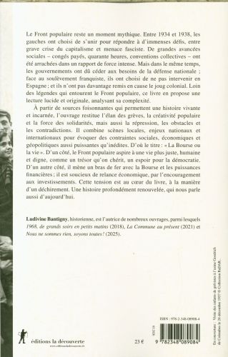 Produktbild: La bourse ou la vie : le Front populaire, histoire pour aujourd'hui