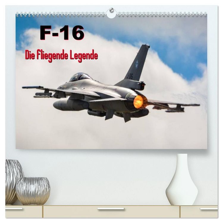 Produktbild: F-16 Fliegende Legende (hochwertiger Premium Wandkalender 2027 DIN A2 quer), Kunstdruck in Hochglanz