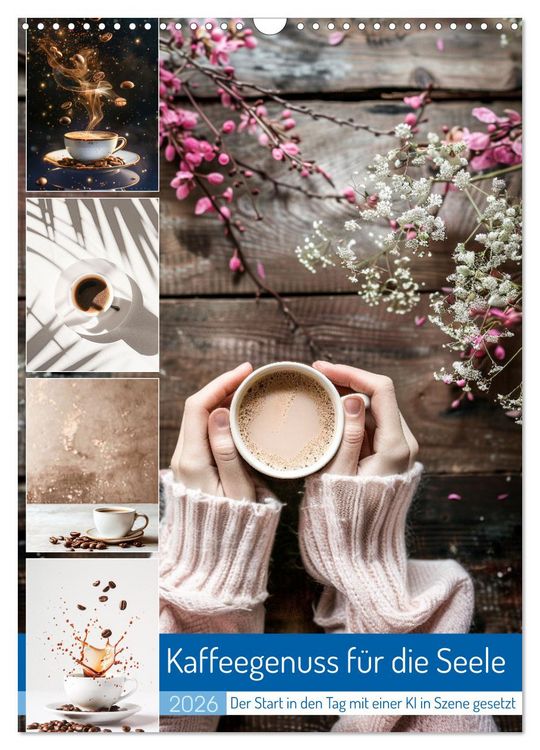 Produktbild: Kaffeegenuss f&uuml;r die Seele (Wandkalender 2026 DIN A3 hoch), CALVENDO Monatskalender