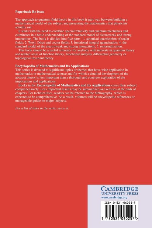 Produktbild: Quantum Field Theory for Mathematicians