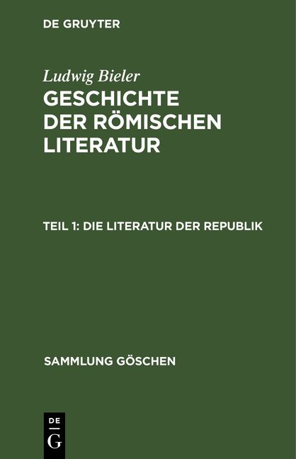 Produktbild: Die Literatur der Republik