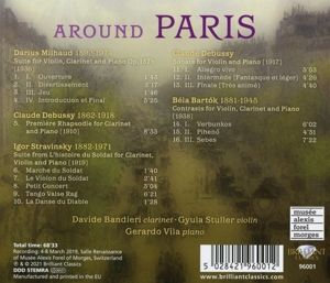 Produktbild: Around Paris:Milhaud,Debussy,Stravinsky,Bartok