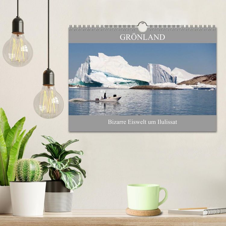 Produktbild: Gr&ouml;nland Bizarre Eiswelt um Ilulissat (Wandkalender 2026 DIN A4 quer), CALVENDO Monatskalender