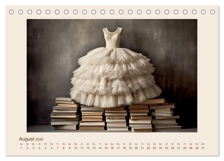 Produktbild: B&uuml;cherzauber (Tischkalender 2026 DIN A5 quer), CALVENDO Monatskalender
