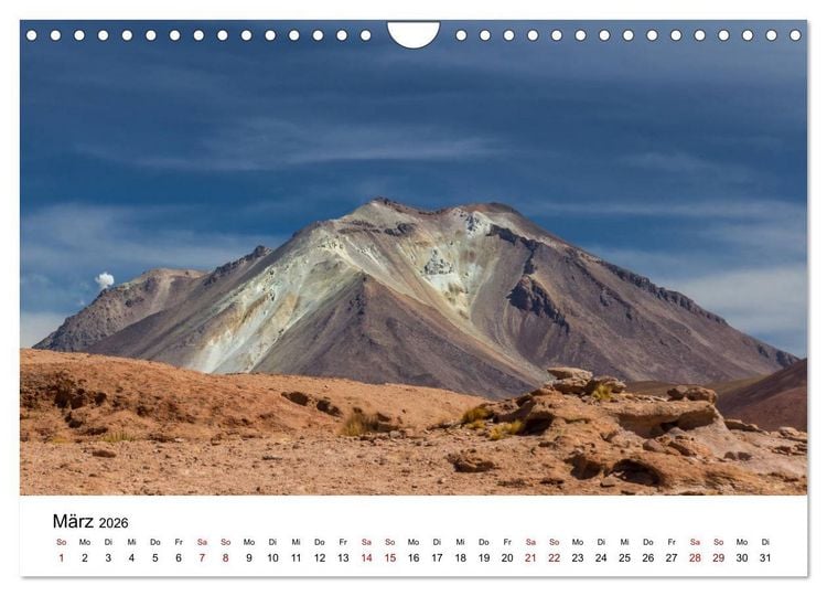 Produktbild: Bolivien - Einzigartige Landschaft (Wandkalender 2026 DIN A4 quer), CALVENDO Monatskalender