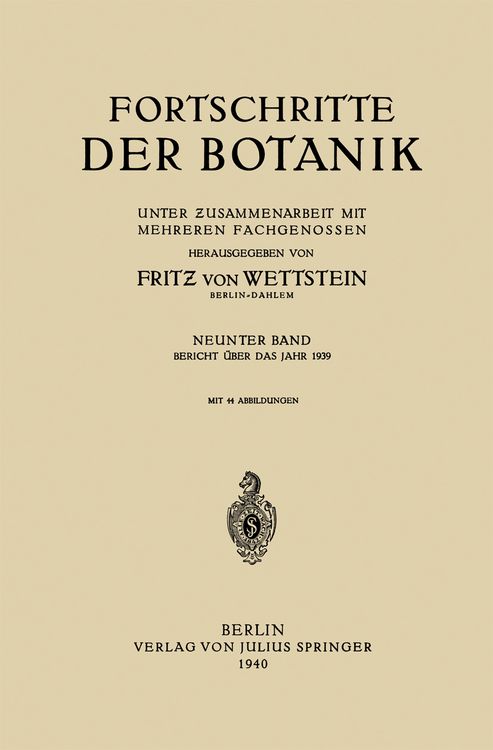 Produktbild: Fortschritte der Botanik