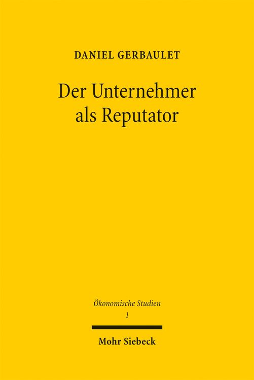 Produktbild: Der Unternehmer als Reputator