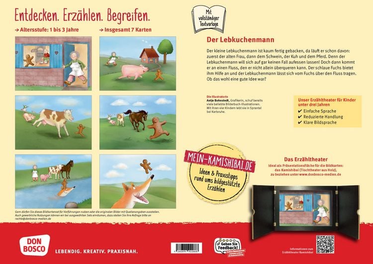 Produktbild: Der Lebkuchenmann. Kamishibai Bildkartenset