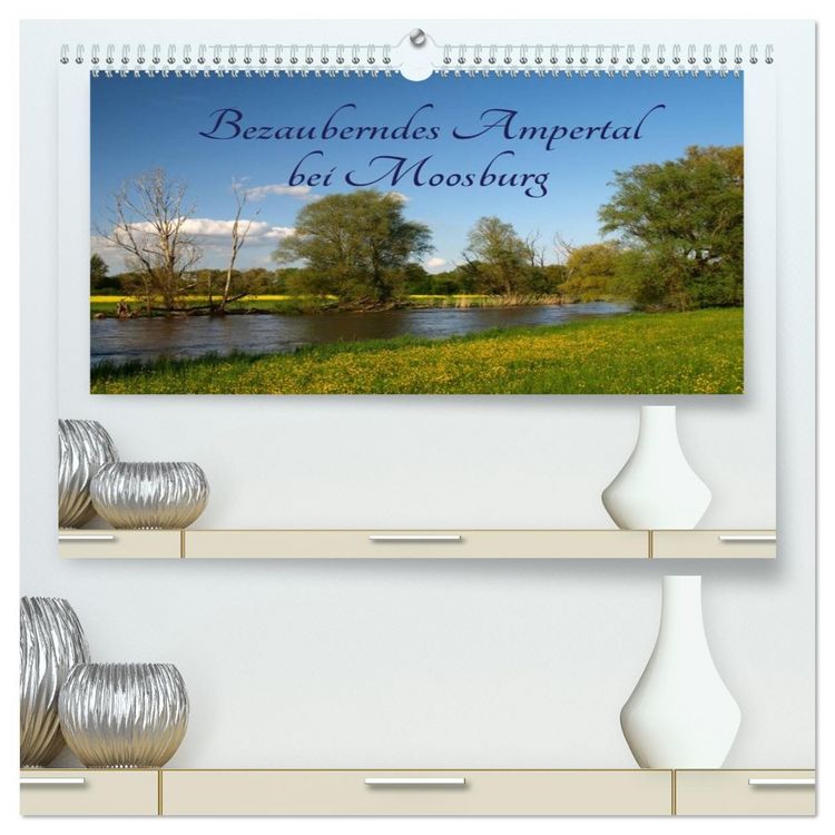 Produktbild: Bezauberndes Ampertal bei Moosburg (hochwertiger Premium Wandkalender 2026 DIN A2 quer), Kunstdruck in Hochglanz