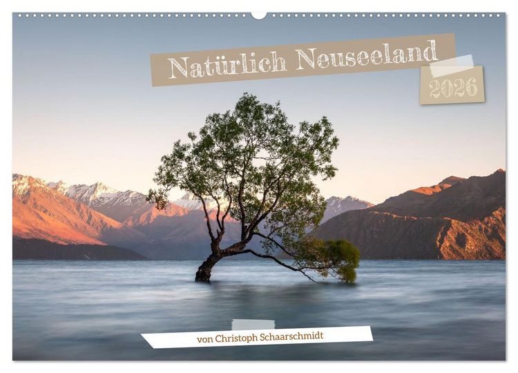 Produktbild: Nat&uuml;rlich Neuseeland (Wandkalender 2026 DIN A2 quer), CALVENDO Monatskalender