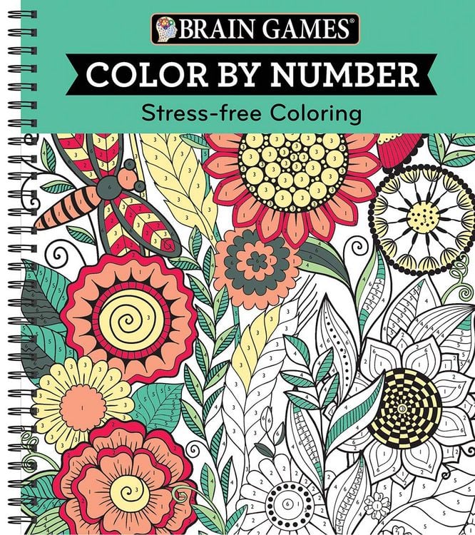 Produktbild: Brain Games - Color by Number: Stress-Free Coloring (Green)