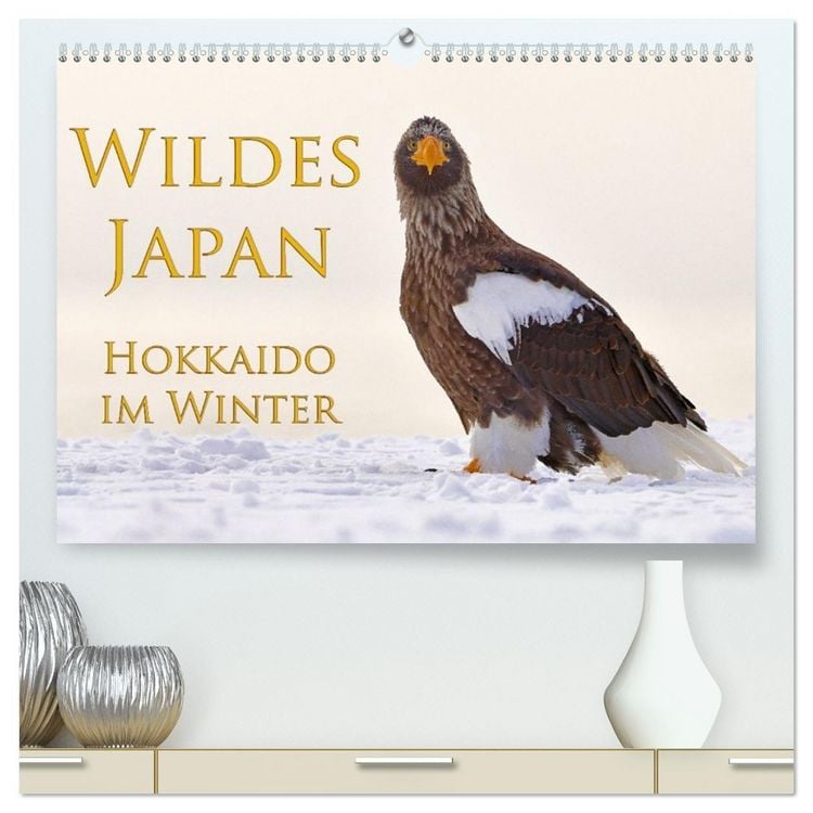 Produktbild: Wildes Japan - Hokkaido im Winter (hochwertiger Premium Wandkalender 2026 DIN A2 quer), Kunstdruck in Hochglanz