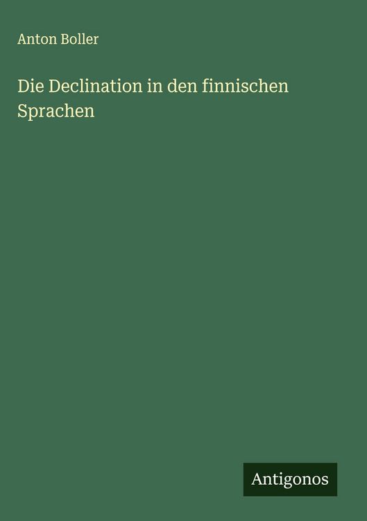 Produktbild: Die Declination in den finnischen Sprachen