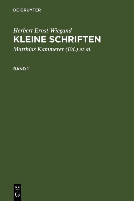 Produktbild: Kleine Schriften