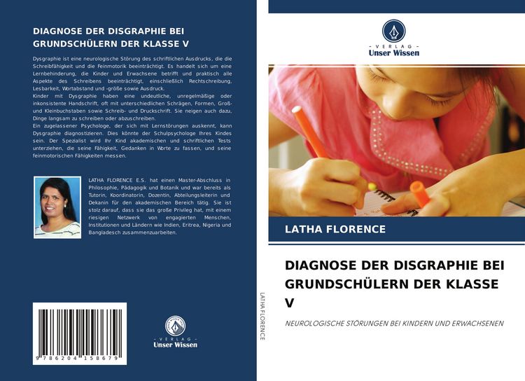 Produktbild: Diagnose der Disgraphie bei Grundsch&uuml;lern der Klasse V