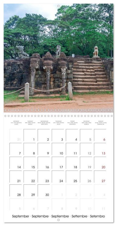Produktbild: ANGKOR, TEMPLE IN THE JUNGLE (Wall Calendar 2026 12 &times; 12 Inch) CALVENDO 12 Month Wall Calendar