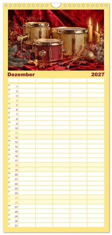 Produktbild: Familienplaner 2027 - Klang der Ewigkeit mit 5 Spalten (Wandkalender, 21 x 45 cm) CALVENDO