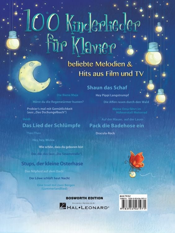 Produktbild: 100 Kinderlieder f&uuml;r Klavier- beliebte Melodien & Hits aus Film und TV