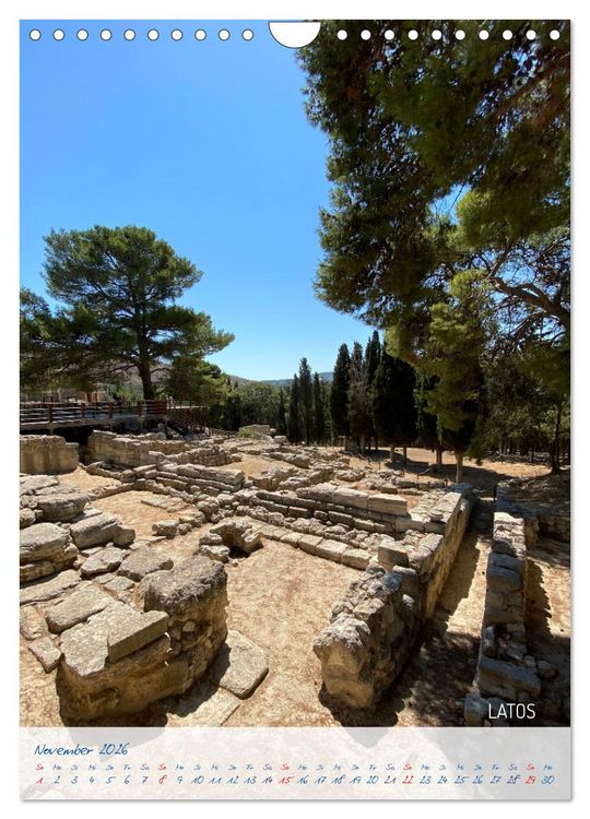 Produktbild: KRETA SONNENINSEL DER G&Ouml;TTER (Wandkalender 2026 DIN A4 hoch), CALVENDO Monatskalender