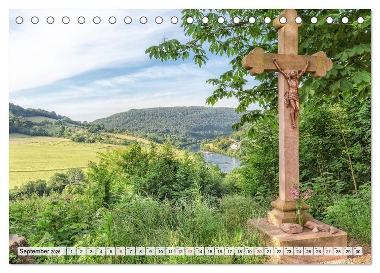 Produktbild: Romantisches Neckartal (Tischkalender 2026 DIN A5 quer), CALVENDO Monatskalender