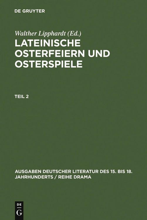 Produktbild: Lateinische Osterfeiern und Osterspiele II