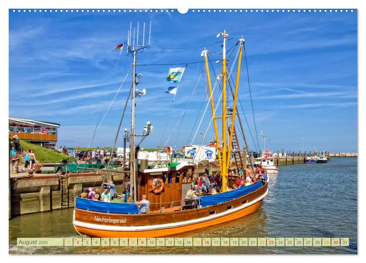 Produktbild: Reise an die Nordsee - Neuharlingersiel (hochwertiger Premium Wandkalender 2026 DIN A2 quer), Kunstdruck in Hochglanz