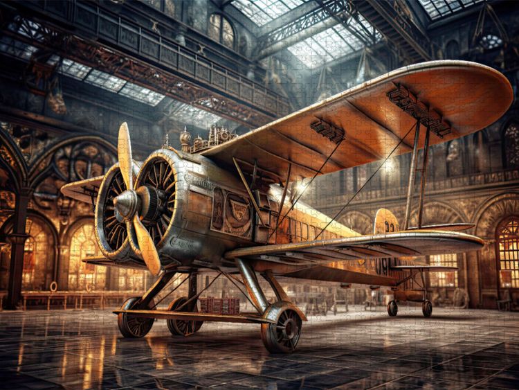 Produktbild: CALVENDO Puzzle Ein Motiv aus dem Kalender Steampunk Luftfahrt | 1000 Teile Lege-Gr&ouml;&szlig;e 64x48cm Foto-Puzzle f&uuml;r gl&uuml;ckliche Stunden