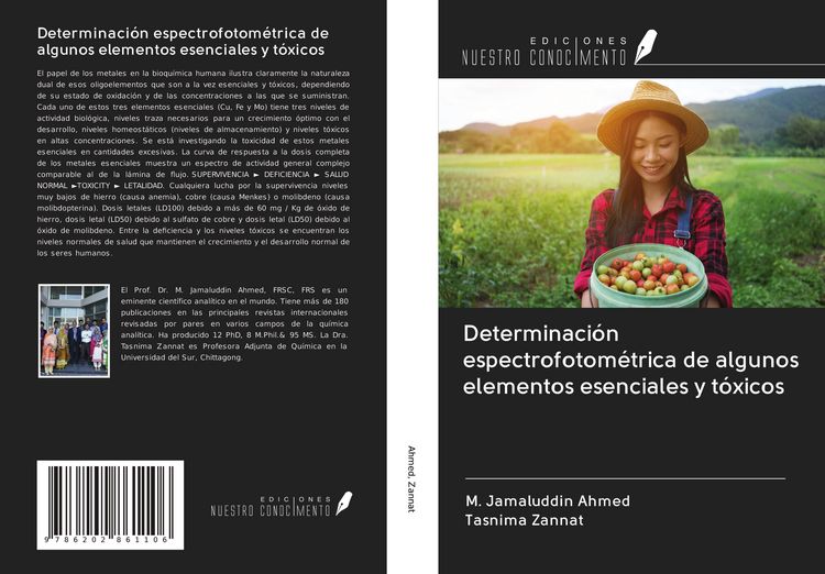 Produktbild: Determinaci&oacute;n espectrofotom&eacute;trica de algunos elementos esenciales y t&oacute;xicos