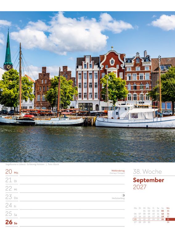 Produktbild: Malerisches Deutschland Wochenplaner Kalender 2027