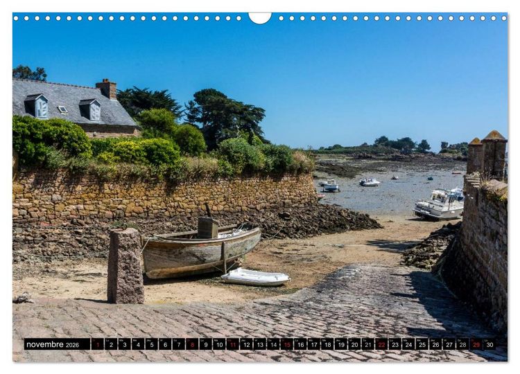 Produktbild: Bretagne Un r&ecirc;ve en couleurs (Calendrier mural 2026 DIN A3 vertical), CALVENDO calendrier mensuel