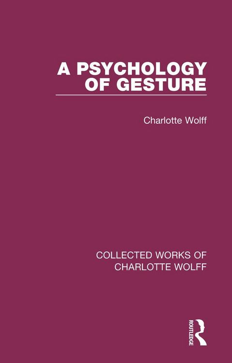 Produktbild: A Psychology of Gesture
