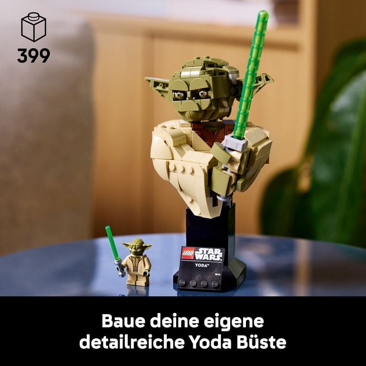 Produktbild: LEGO Star Wars 75438 Angriff der Klonkrieger Yoda B&uuml;ste, Modellbau