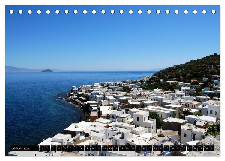 Produktbild: Griechische Inseln (Tischkalender 2026 DIN A5 quer), CALVENDO Monatskalender