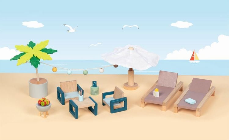 Produktbild: Goki 51476 - Outdoor Möbel Set Mallorca