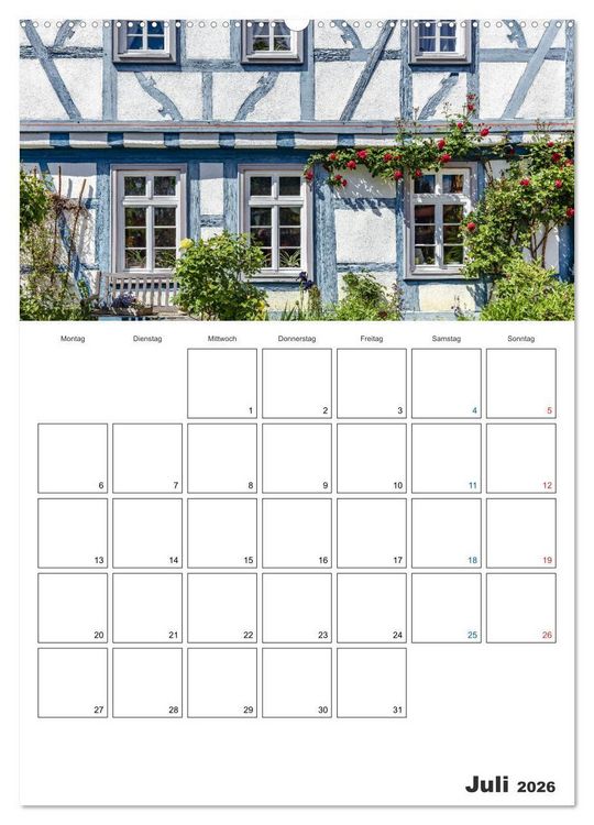 Produktbild: Rheingau Terminplaner (Wandkalender 2026 DIN A2 hoch), CALVENDO Monatskalender