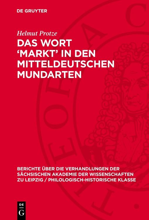 Produktbild: Das Wort &lsquo;Markt&rsquo; in den mitteldeutschen Mundarten