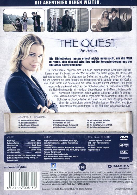 Produktbild: The Quest - Die Serie - Staffel 4 [3 DVDs]