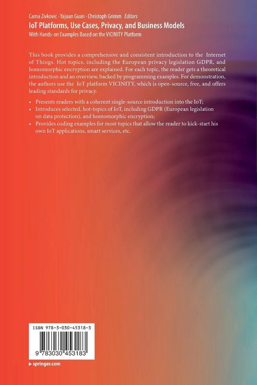 Produktbild: IoT Platforms, Use Cases, Privacy, and Business Models
