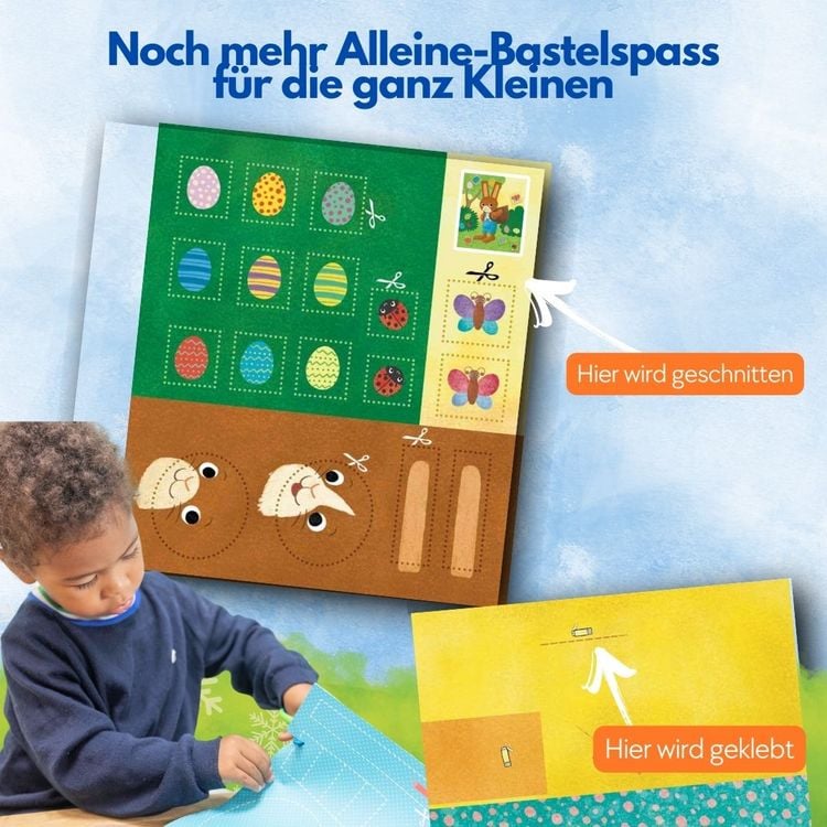 Produktbild: Das Adventskalender-Verbastelbuch f&uuml;r die Allerkleinsten. Schneiden und Kleben. Weihnachtskugeln.