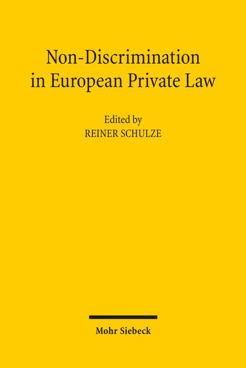 Produktbild: Non-Discrimination in European Private Law