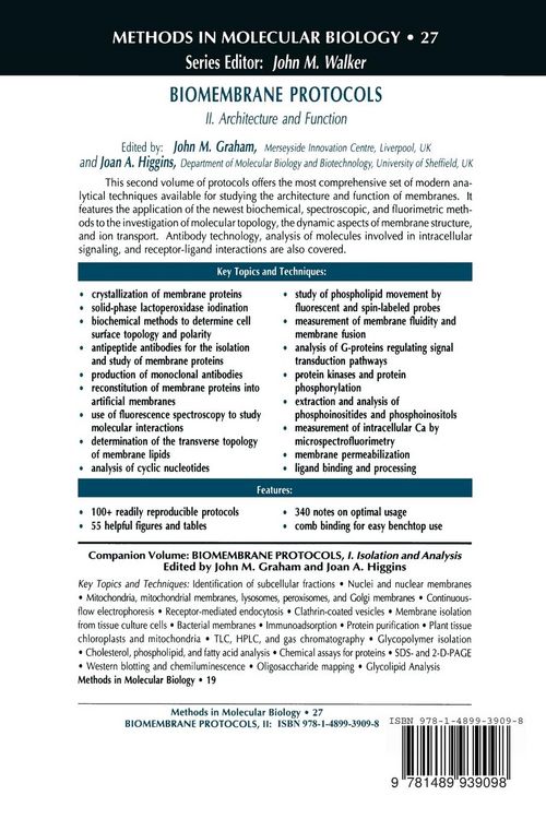 Produktbild: Biomembrane Protocols