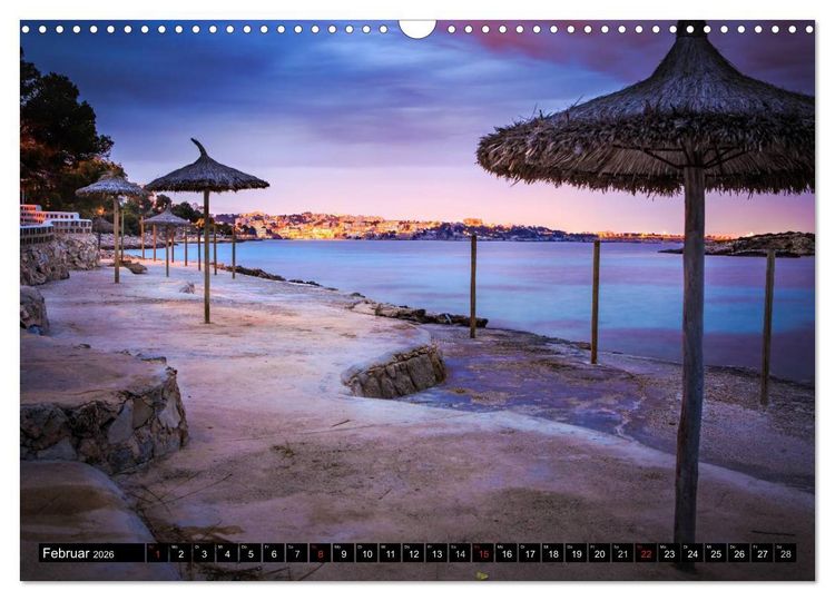 Produktbild: MALLORCA BEI NACHT (Wandkalender 2026 DIN A3 quer), CALVENDO Monatskalender