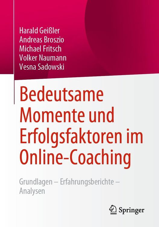 Produktbild: Bedeutsame Momente und Erfolgsfaktoren im Online-Coaching