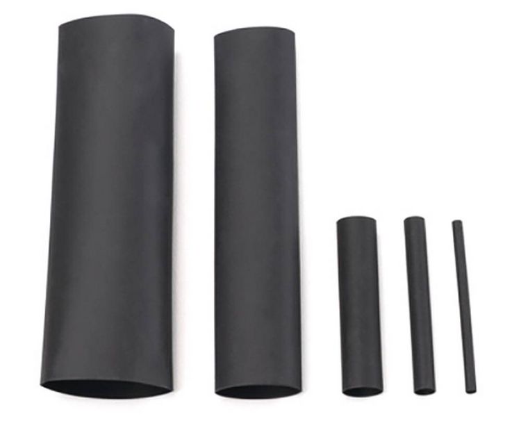 Produktbild: HellermannTyton 380-03001 Schrumpfschlauchsortiment Schwarz Schrumpfrate:3:1 220 Teile