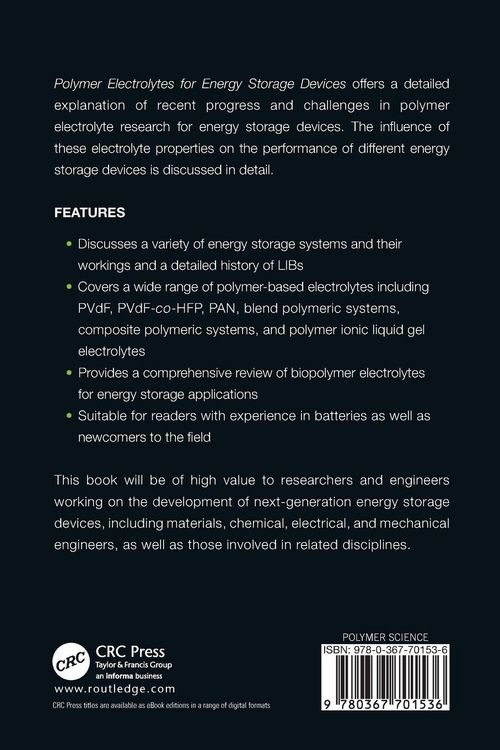 Produktbild: Polymer Electrolytes for Energy Storage Devices