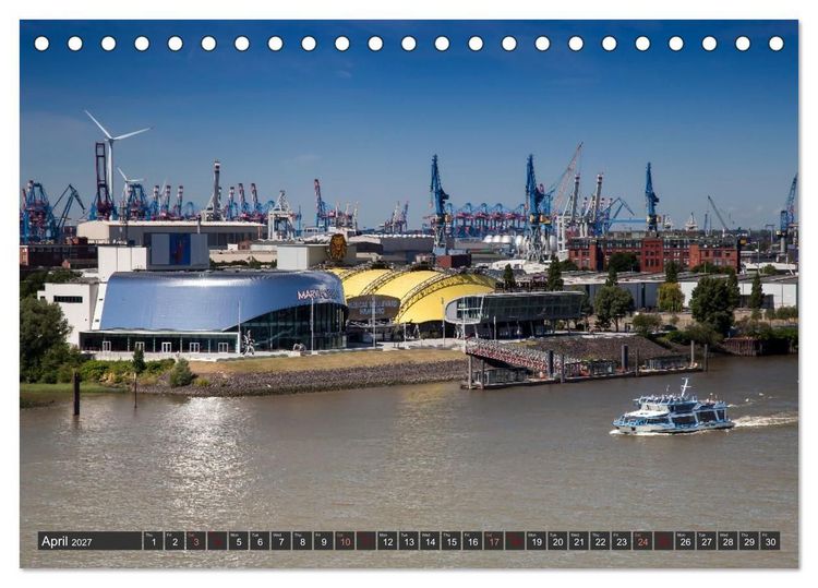 Produktbild: Hamburg.Discover northern Germany&rsquo;s cosmopolitan city (Desk Calendar 2027 DIN A5 landscape), CALVENDO 12 Month DeskCalendar