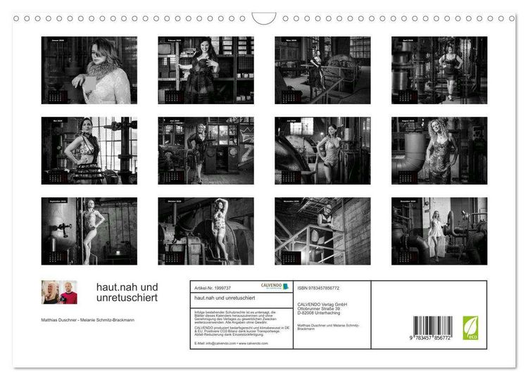 Produktbild: haut.nah und unretuschiert (Wandkalender 2026 DIN A3 quer), CALVENDO Monatskalender