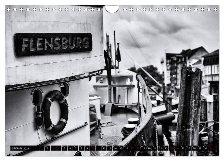 Produktbild: Ein Blick auf Flensburg (Wandkalender 2026 DIN A4 quer), CALVENDO Monatskalender